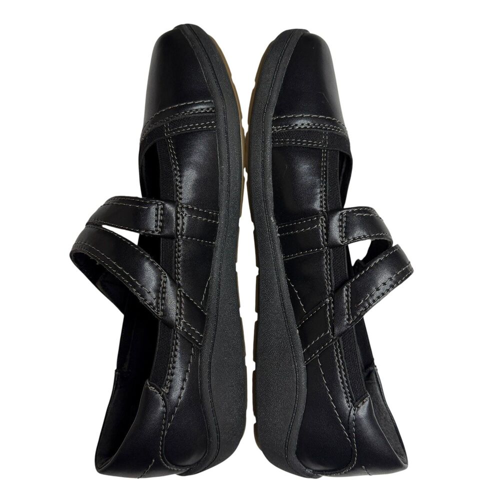 Clarks Collection Bryianne Janey Leather Flat Mary Jane Shoe Black 9 NWOT - Picture 8 of 10